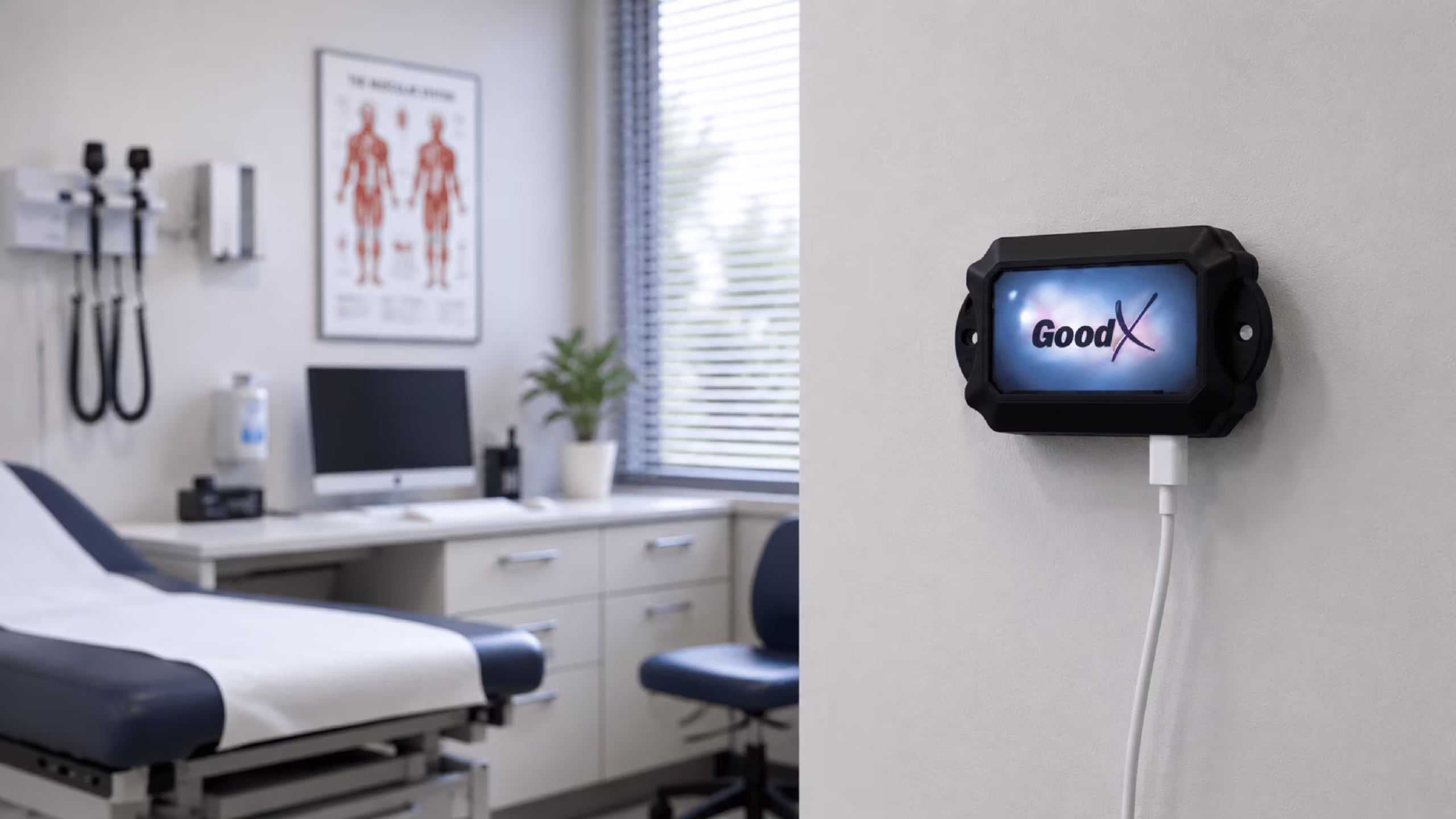 Patient with RFID tag in an ophthalmology clinic showing the use of RFID for patient flow tracking and booking status advancement